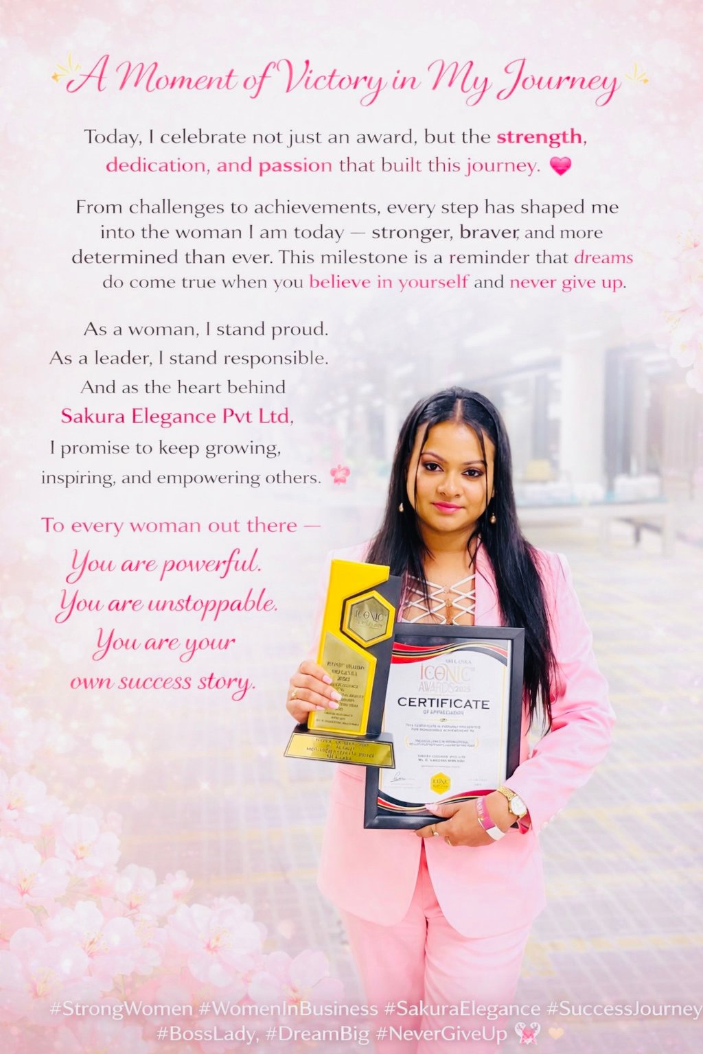 Sakura Elegance — Iconic Awards Sri Lanka 2025